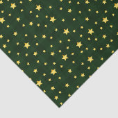 Glory Gold Stars Tartan Tissuepapier (Detail)