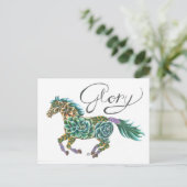 Glory Horse van Sherry Jarvis Briefkaart (Staand voorkant)