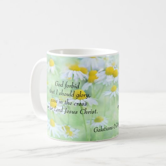 Glory in de Galatiërs 6:14 Koffiemok (Voorkant links)