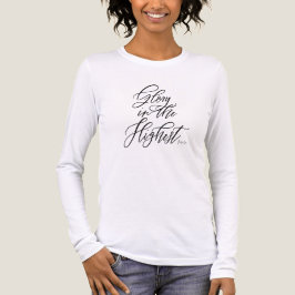 Glory in de Hoogste Feestdagen Kerstmis Tri-Blend Shirt