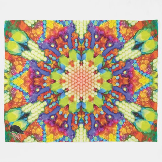 Glory Kaleidoscope Fleece Blanket (Voorkant (Horizontaal))