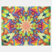 Glory Kaleidoscope Fleece Blanket Deken (Voorkant (Horizontaal))