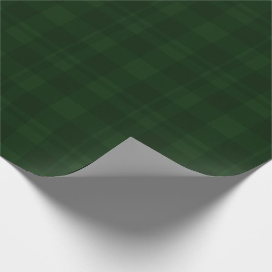 Glory KerstGreen Tartan Cadeaupapier (Hoek)
