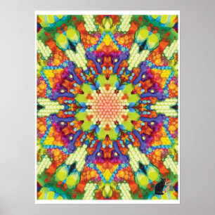 Glory Kinestische Collage Kaleidoscoop Poster