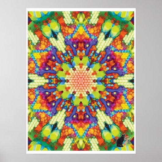 Glory Kinestische Collage Kaleidoscoop Poster (Voorkant)