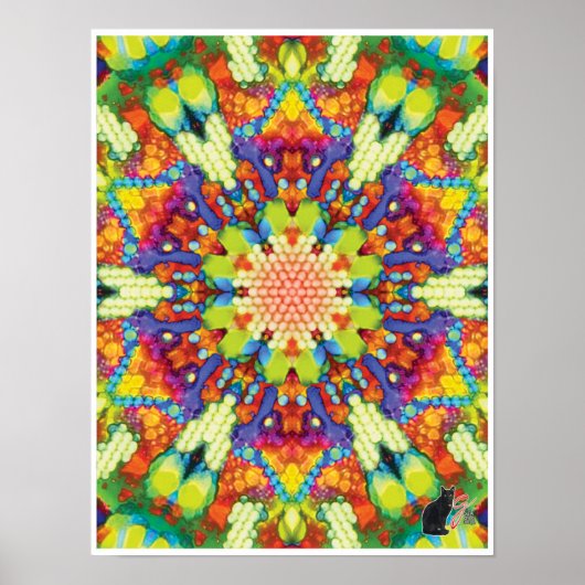 Glory Kinetic Collage Kaleidoscope Poster (Voorkant)