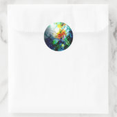 Glory kom naar beneden ronde sticker (Tas)