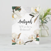 Glory Magnolia: word je bruidsmeisje? Kaart (Staand voorkant)