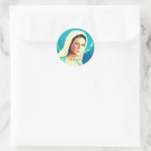 Glory naar de Madonna Ronde Sticker (Tas)