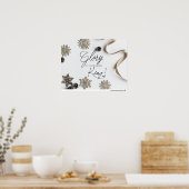 Glory naar de pasgeboren koning! poster (Keuken)