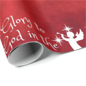 Glory naar God in de HIgest. Kerstmis   Cadeaupapier (Rol Hoek)