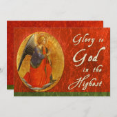 Glory naar God in de hoogste kerstkaart (Voorkant / Achterkant)
