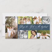 Glory naar God in het hoogste stijlvolle script 7  Feestdagenkaart (Voorkant)