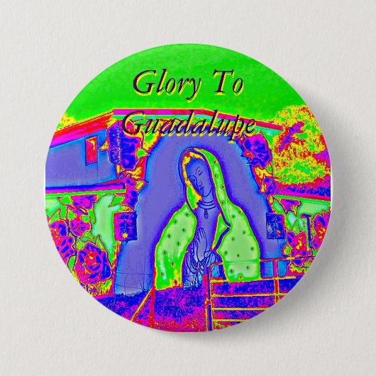 Glory naar Guadalupe Ronde Button 7,6 Cm (Voorkant)