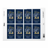 Glory naar het adres van de Newborn King-kerstteru Etiket (Full Sheet)