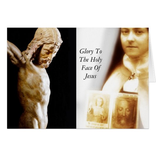 Glory naar het heilige gezicht van Jezus (Voorkant Horizontaal)