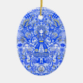 Glory naar Oekraïne Decoratieve eieren Keramisch Ornament (Voorkant)