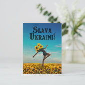 Glory naar Oekraïne! Slava Ukraine! Briefkaart (Staand voorkant)