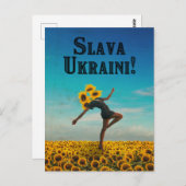 Glory naar Oekraïne! Slava Ukraine! Briefkaart (Voorkant / Achterkant)