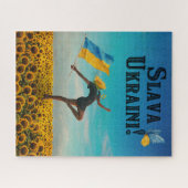Glory naar Oekraïne! Slava Ukraine! Jigzaag Puzzle Legpuzzel (Horizontaal)