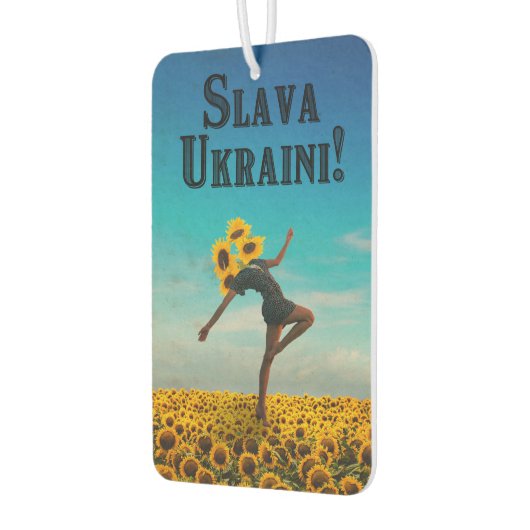 Glory naar Oekraïne! Slava Ukraine! Luchtverfrisser (Links)