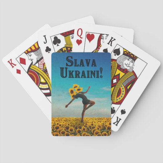 Glory naar Oekraïne! Slava Ukraine! Pokerkaarten (Achterkant)