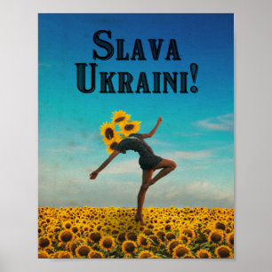 Glory naar Oekraïne! Slava Ukraine! Poster