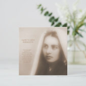 Glory naar Saint Bernadette Feestdagenkaart (Staand voorkant)