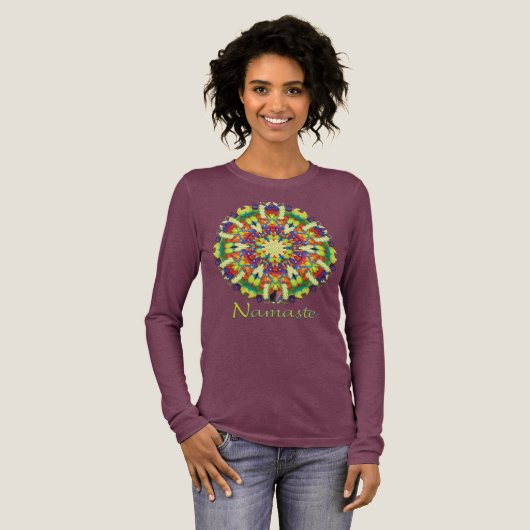 Glory Namaste Kaleidoscoop T-Shirt (Voorkant)