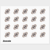 Glory of Gears Ronde Sticker (Vel)