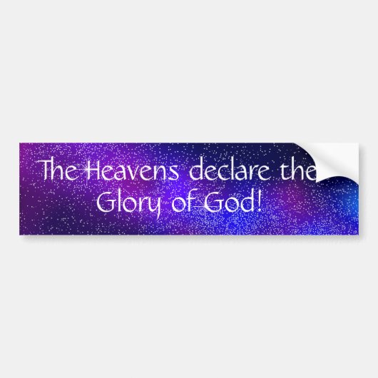 Glory of God Bumpersticker (Voorkant)
