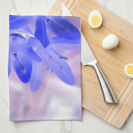 Glory of the Snow Shocking Blue Kitchen Towel Theedoek (Quarter Fold)