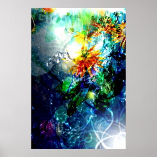 Glory omlaag (Abstract Art Poster) Poster (Voorkant)