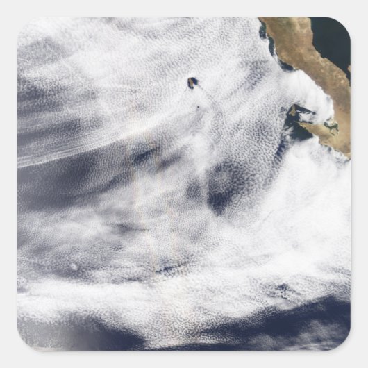 Glory over de Stille Oceaan Vierkante Sticker (Voorkant)