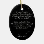Glory Shone en ze waren bang Keramisch Ornament (Achterkant)