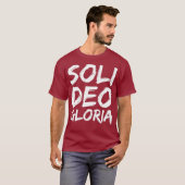 Glory to God Alone Quote Reformation Gift Soli T-shirt (Voorkant volledig)