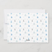 Glory to God Blue Tree-fotokaart Feestdagenkaart (Achterkant)