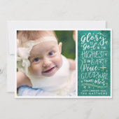 Glory to God Foto met kerstkaart | Emerald (Voorkant)