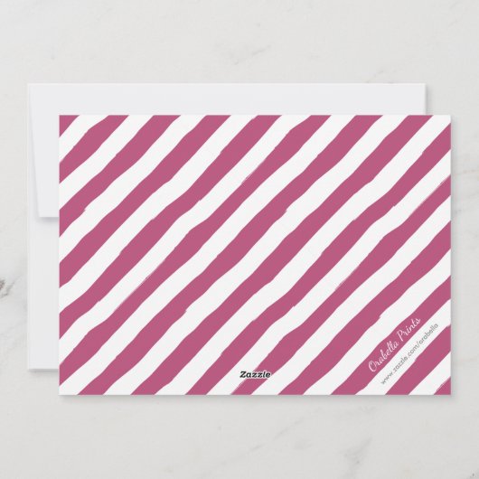 Glory to God Foto met kerstkaart | Plum (Achterkant)