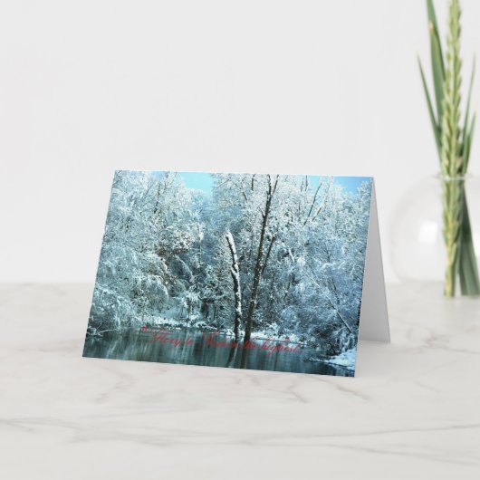 Glory to God in the highest Christmas card Feestdagen Kaart (Voorkant)