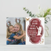 Glory To God In The Highest Christmas Feestdagenkaart (Staand voorkant)