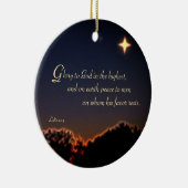 Glory to God Keramisch Ornament (Rechts)