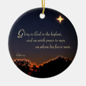 Glory to God Keramisch Ornament (Voorkant)