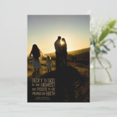 Glory to God kerstkaart (Staand voorkant)