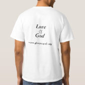 Glory to God Mannen Value T-Shirt (Achterkant)