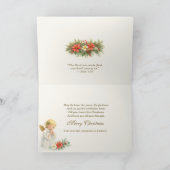 Glory to God Nativity Angels Christmas Greeting Feestdagen Kaart (Binnen)