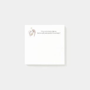 "Glory to God on the the Hoogst" kerstfeest   Post-it® Notes