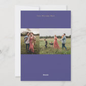 Glory to God Paarse Gold Stars Feestdagenkaart (Achterkant)