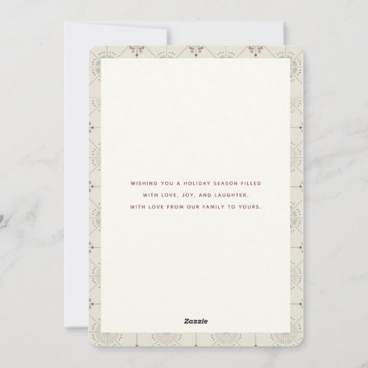 Glory To God Religious Family Arch Photo Christmas Feestdagenkaart (Achterkant)