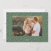 Glory to God religious two photo elegant Christmas Feestdagenkaart (Achterkant)